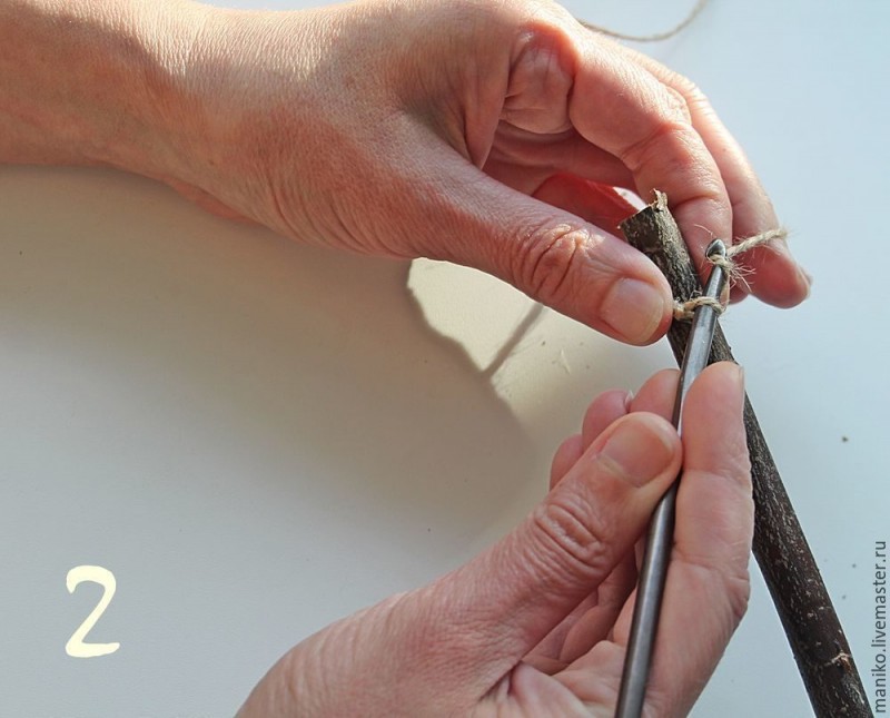 Делаем основу для панно из палочек: мастер-класс