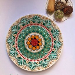 ​Идеи точечной росписи тарелок и подносов