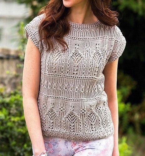 ​Красивые платье и пуловер одним узором