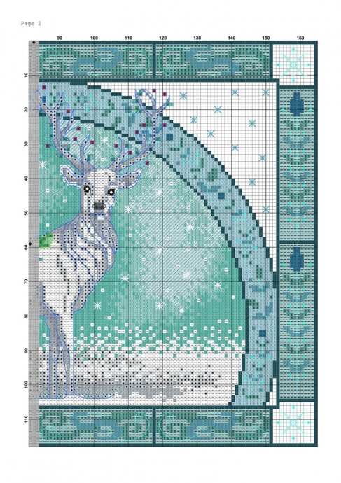 Вышитый олень