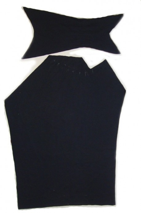 Трикотажное платье с драпировкой