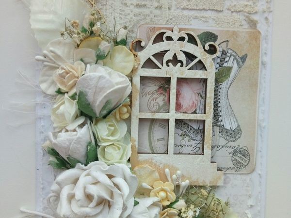 Открытка в стиле шебби-шик Открытка в стиле шебби-шик