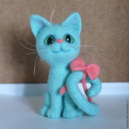 Котики в технике сухого валяния