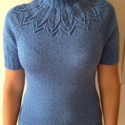 Схема ажурной кокетки