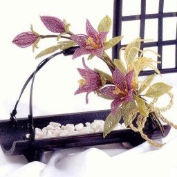 Клематис из бисера