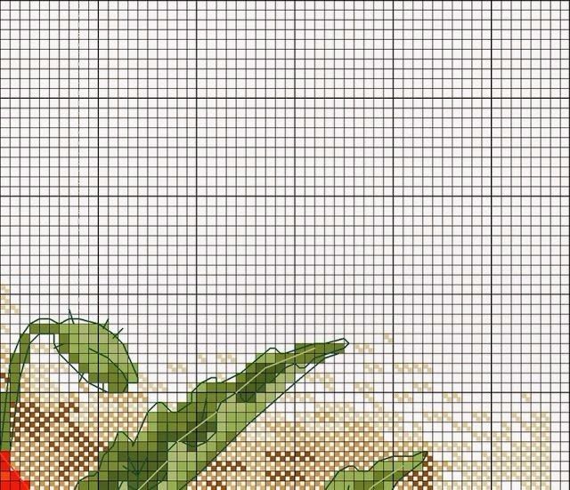 Роскошная вышивка крестом: маки