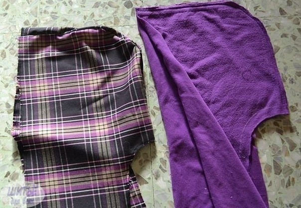 Шарф-хомут с капюшоном