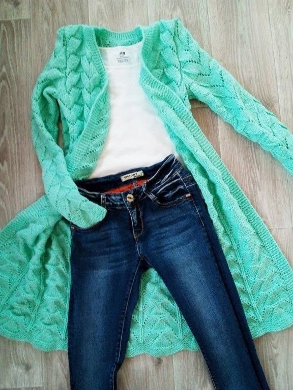 Схема узора для эффектного кардигана