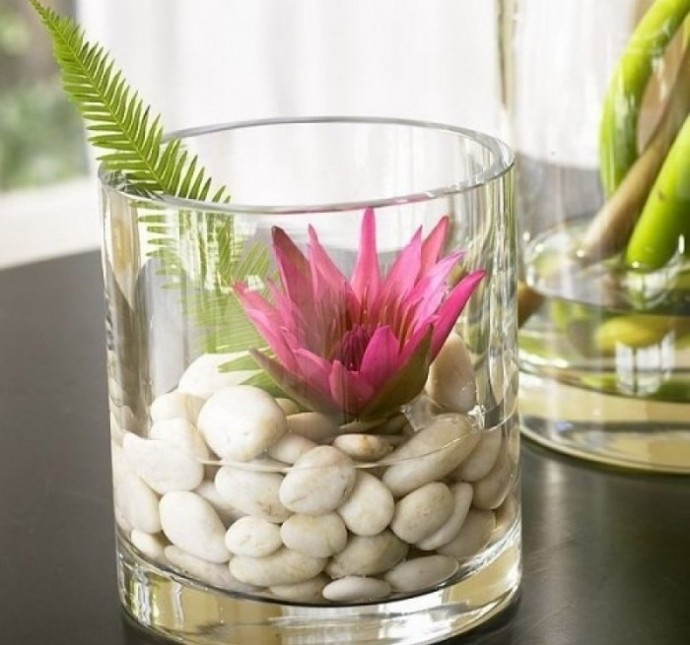 Романтичная галька в интерьере: совмещаем несовместимое Романтичная галька в интерьере: совмещаем несовместимое