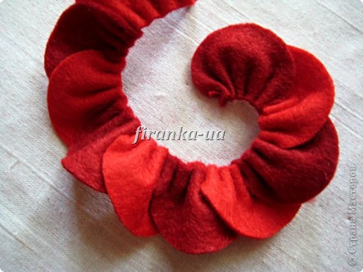 Букет из фетровых цветов