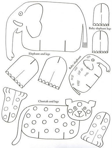 Интересные животные из картона