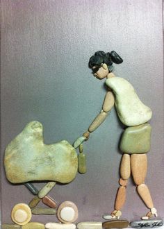 Картины: люди из камней Картины: люди из камней