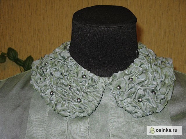 Съемный воротник с фантазийными буфами