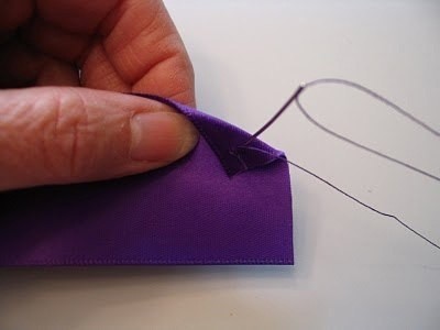 Роза из лент