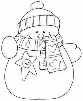 Новогодние шаблоны для росписи окон: снеговички