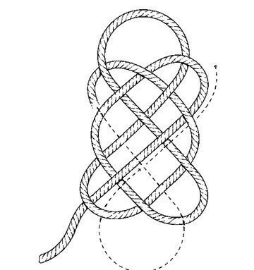 Плетёный коврик из обычной веревки