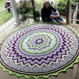 Шикарные коврики крючком