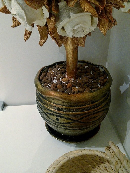 Топиарий из апельсиновых корок