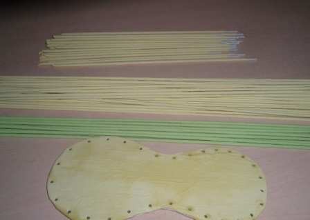 Торсион папье или плетение из бумаги: башмачок