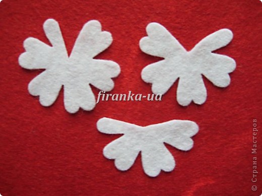 Букет из фетровых цветов