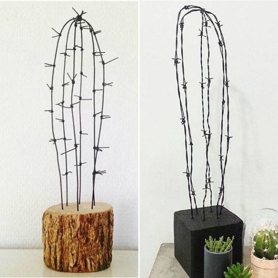 ​Цветник из проволоки