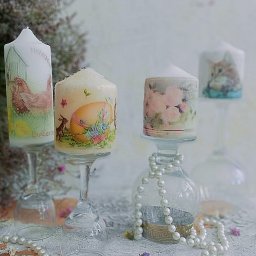 Декупаж свечей