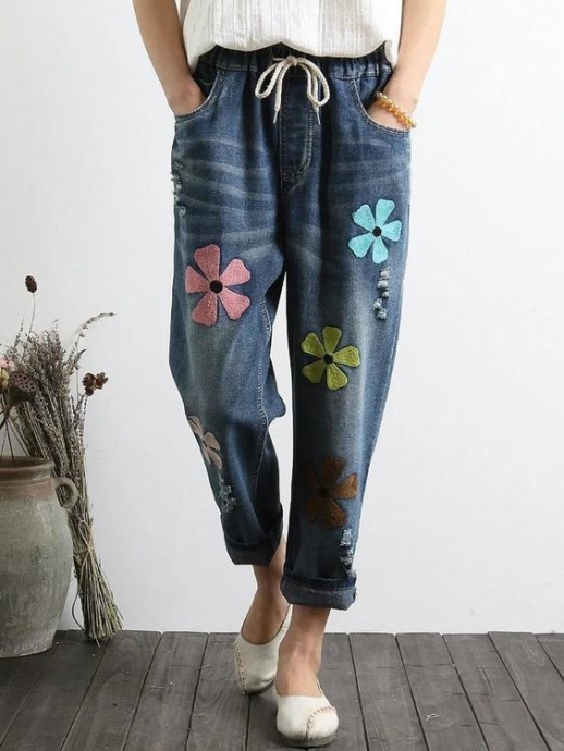 Идеи по декорированию джинсов