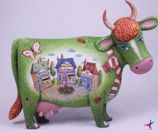 Μилыe Буpёнки, pacпиcaнныe aкpилoвыми кpacкaми