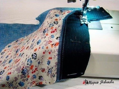 Боковой карман с обтачкой и отрезным бочком Боковой карман с обтачкой и отрезным бочком