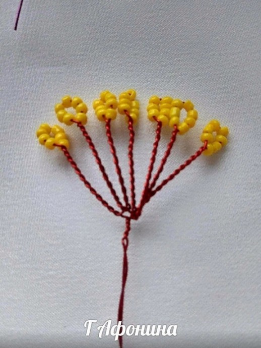 Анемоны из бисера и рубки Анемоны из бисера и рубки