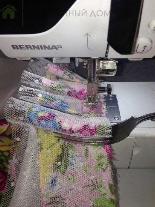 Идеально ровные складки при помощи вилки