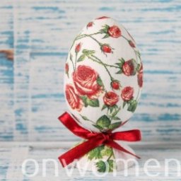 Декупаж деревянного яйца к Пасхе
