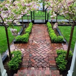 Варианты красивых садовых дорожек
