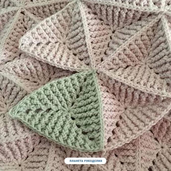 ​Невероятный узор для пледа