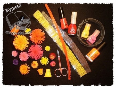 Одуванчик из бутылок