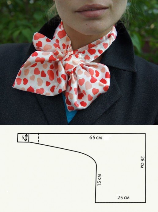 Полет фантазии с французской косынкой: выкройка и варианты использования