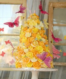 Простейшая в исполнении и при этом красивая роза из полимерной глины