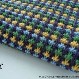 Рельефный узор для пледа