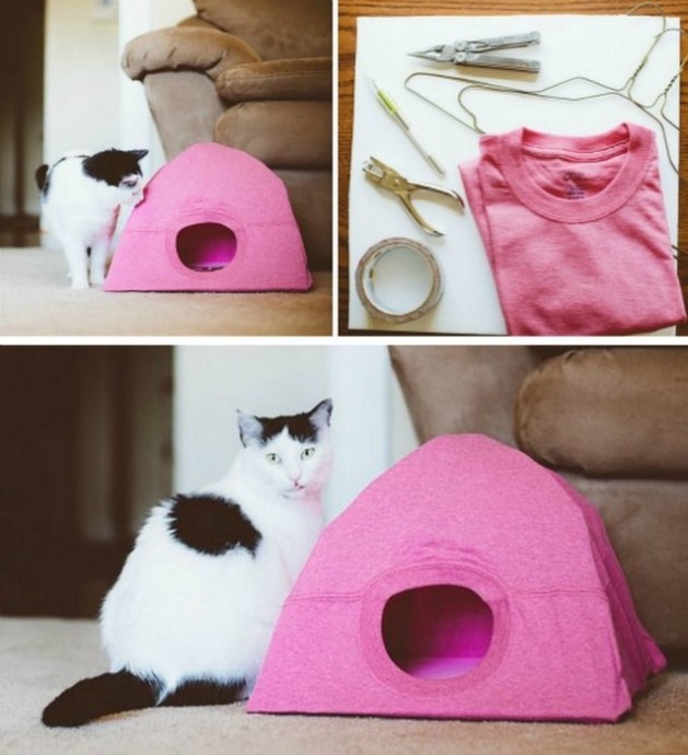 Интересные поделки для счастья кошек