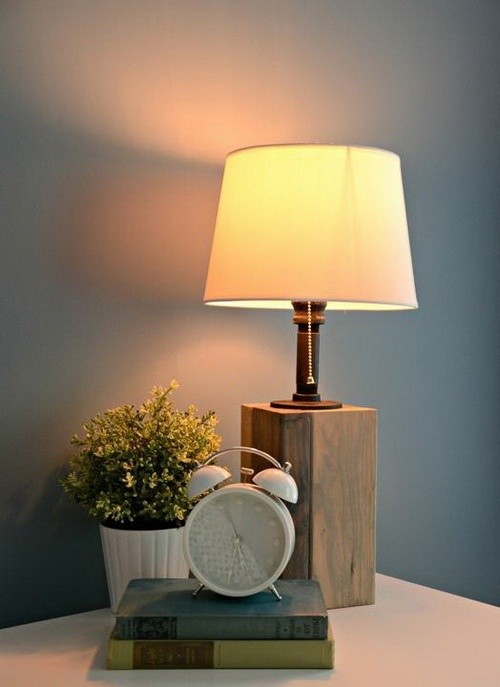 Как сделать настольную лампу с деревянным основанием: мастер-класс