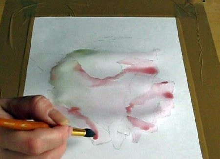 Как нарисовать розу акварелью