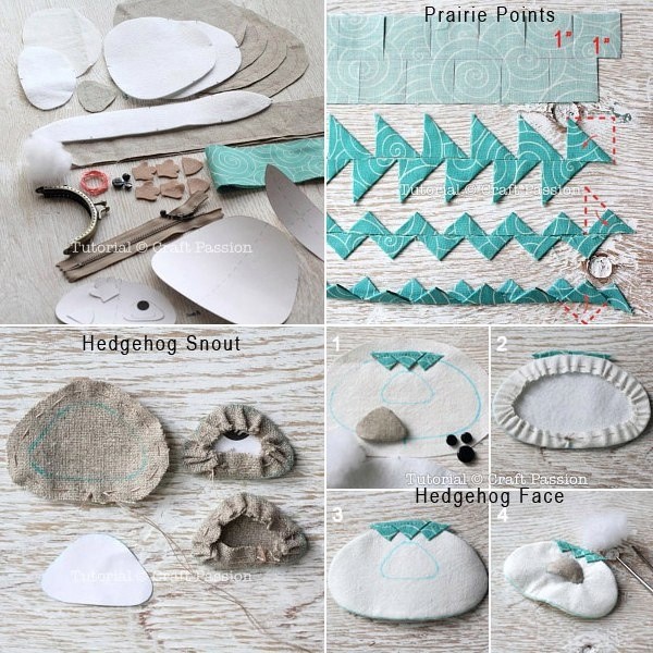 Смешной детский кошелечек с ёжиком: мастер-класс