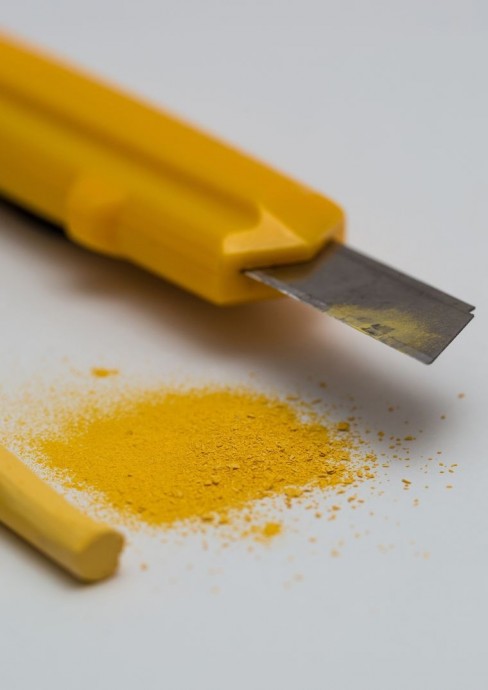 Как покрасить манку для цветочных тычинок