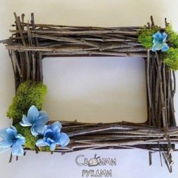 Фоторамка из веточек