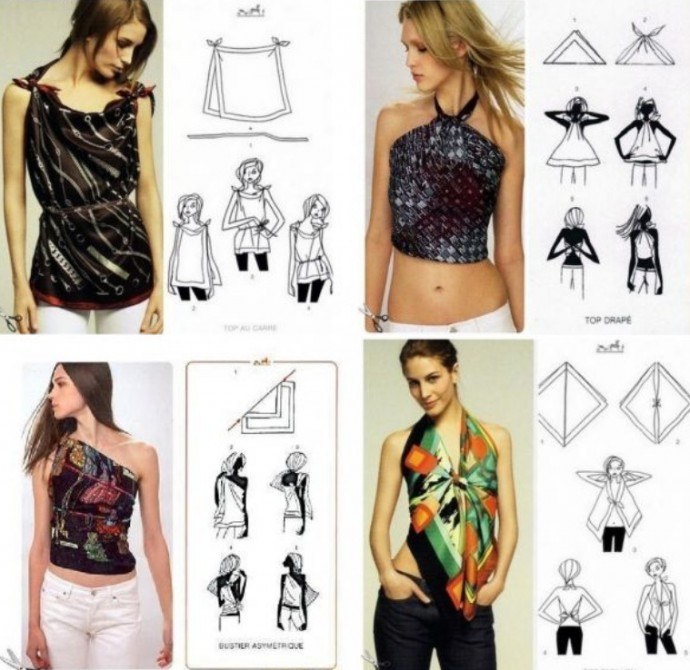 Многоликий шелковый платок: идеи использования