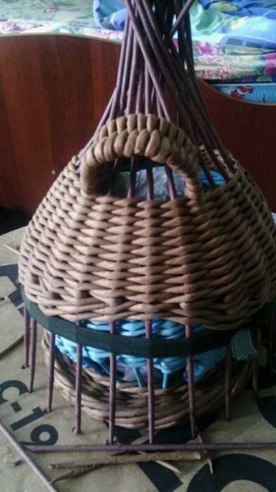 Плетение из газет "Чайный домик"