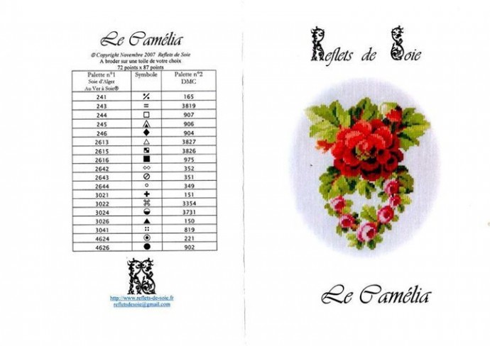 Вышивка крестиком винтажных цветов