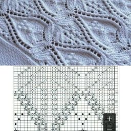 ​Ажурные узоры на спицах