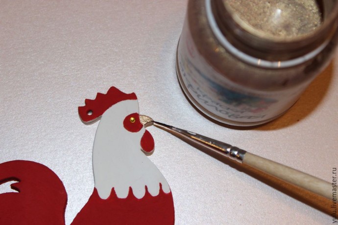 Петушки из фанерных заготовок