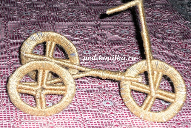 Велосипед из шпагата: мастер-класс Велосипед из шпагата: мастер-класс